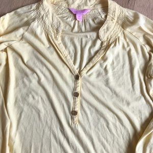 Yellow cotton Lilly Pulitzer Elsa top
